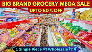 FMCG Grocery Food Items \u0026 Daily Products on Discounts Upto 80% Grocery Items Wholesale Market #fmcg