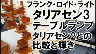 フランク・ロイド・ライト(Frank Lloyd Wright)のタリアセン3(TALIESIN 3)はテーブルランプにリサイズした名作照明