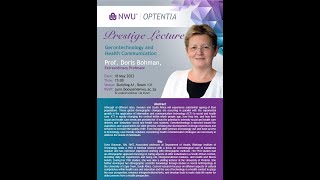 Prestige Lecture: Prof Doris Bohman | Gerontechnology and Health Communication