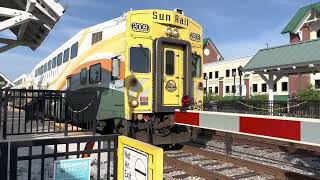 Southbound SunRail Departs Kissimmee Station | MP32PH-Q #109