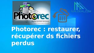 Photorec : restaurer, récupérer ds fichiers perdus, supprimés ou effacés