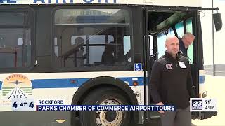 Parks Chamber of Commerce members tour Chicago Rockford International Airport