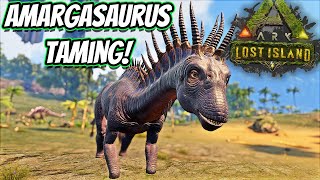 HOW TO TAME THE AMARGASAURUS AND ALL OF ITS ABILITIES!! || Ark Lost Island!