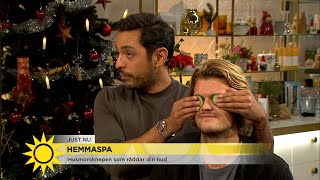 "Bra början på året att ha avokado i ansiktet" - Nyhetsmorgon (TV4)