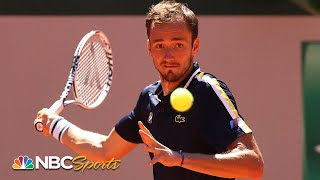 French Open 2021: Alexander Bublik vs. Daniil Medvedev | First Round Highlights | NBC Sports