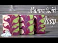 Cold process soap making Mantra swirl soap, You can make this soap #7, Soap Challenge club.