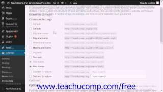 WordPress 4.0 Training Tutorial Creating Permalinks