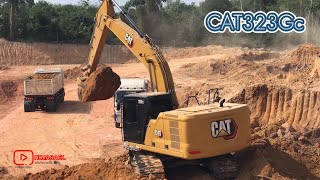 ที่เด็ดกำนันย๊ะ CATERPILLAR 323Gc เจอดินนวลจัดเต็มอุ้มใหญ่ๆโตๆ บุ้งกี๋ 1.3 คิว รู้เรื่องเลยเต็มกล่อง