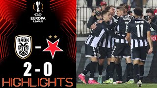 PAOK vs Slavia Praha 2-0 Highlights | UEFA Europa League 2024/25