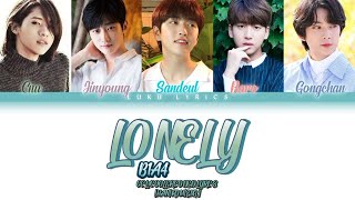 B1A4 - LONELY (없구나) [HAN|ROM|ENG] LYRICS COLER CODED By LUKU LYRICS