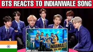 bts reaction to Bollywood songs| Indian wale happy new year| BTS reaction to Indian song | Korean tv