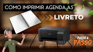 Como Imprimir Formato Livreto PDF | Como Imprimir Agenda a5 Frente e Verso