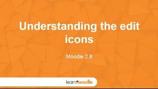 Learn Moodle 2015: Understanding Editing Icons