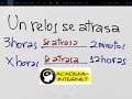 Un reloj se atrasa dos minutos cada 3 horas, en que fecha marcará la hora correcta