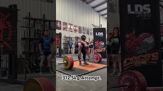 312.5kg Fail.