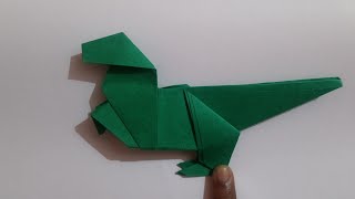 How to make a Origami Dinosaur l Origami Tyrannosaurus l Pooja Creations