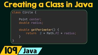 Creating a Class in Java