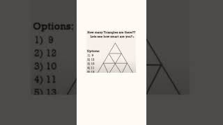 How many triangles are there? #shorts #subscribe