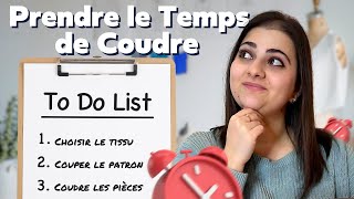 Comment prendre le temps de coudre ?