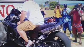 Excessively Loud 225hp Kawasaki Zx14 at Dyno Competition Check Out Crowd Reaction