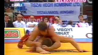 74.kg Peikov Viktor (MDA) vs Valeri Verhushin (MKD) , European Wrestling Championship 1996,