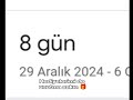 uğurlu sayım olduğu için 8 gün kala yaptım