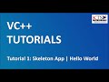 VC++ Tutorial 1: Skeleton App, Hello World | Full Stack Developer Beginner Tutorials