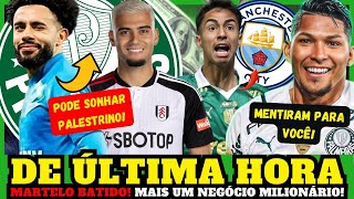 É BOMBA! 💥 EXCELENTE NOTÍCIA! ANDREAS PEREIRA E CLAUDINHO NO PALMEIRAS? MAIOR NEGÓCIO DA HISTÓRIA!