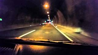 Rennsteigtunnel Thüringen - komplette Durchfahrt 05.08.2014