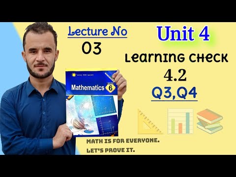 6th Math Unit 4 Check 4 2 Q3 Q4 Afaq Sun Series New Course Youtube