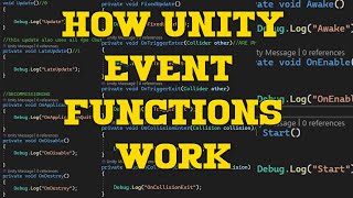Unity Event Function Execution Order Explained (BEGINNER FRIENDLY) ORDER OF EVENTS