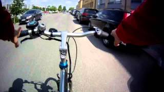 Biking tour, Turku, testing AEE SD20