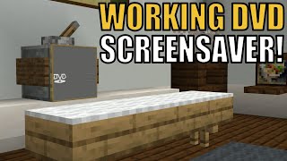 How To Make A WORKING DVD SCREENSAVER In Minecraft!!! (Moving Map Art)