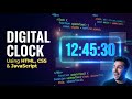 Digital Clock using HTML, CSS & JavaScript | Real-Time Clock Project (Beginner Friendly)