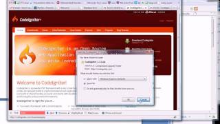 Install PHP Tutorial 5 MVC framework CodeIgniter