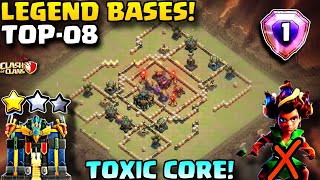 Best-08 TH17 Legend League Base Links at +5700 Trophies in 2025 | Th17 War Base Link | Clash Of Clan