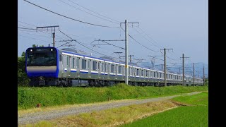 横須賀線向けE235系1000番台 クラF01編成 新津出場試運転@2020.6.3[4K]