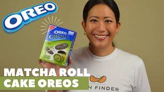 Matcha Flavored Oreos?  ✦ Matcha Roll Cake Flavor Japanese Oreos ✦ NoshFinder ✦