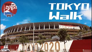 【TOKYO Walk】Around Venue for the Opening Ceremony of Tokyo 2020 Walk【Olympic Stadium | 新国立競技場散歩】