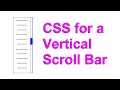 How To Create A Vertical Scrollbar In HTML - Part 1/2