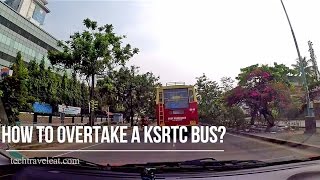 How to overtake a KSRTC Bus? GoPro Video