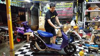 อ ป อบdio ใส ท อไทเท16 000 โหดจ งทำไมม นแรงจ ง Honda Dio คาร บ เคเหล ยม