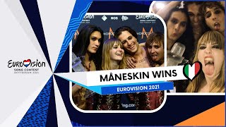 Måneskin wins Eurovision 2021! Reactions after the results • Congratulations Italy 🇮🇹