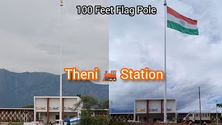 8. Hoisted 100 ft National Flag on our Theni Railway Station | Bala Enterprises #nationalflag #theni