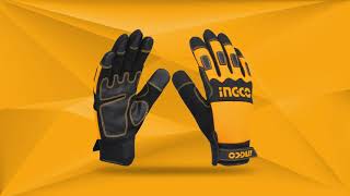 Ingco Abrasion Resistant Mechanic Glove HGMG02