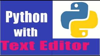 Coding Python di text editor
