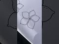 easy plumeria flower drawing 🌼 youtubeshorts shortsviral