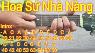 Hoa Sứ Nhà Nàng | Bolero Guitar | Hướng dẫn solo và đệm hát tone Am | Điêu Chương