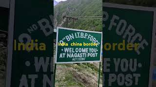 India China border. in Kinnaur and Lahaul and Spiti districts share a 240-km border with China,