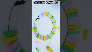 How to make Wall hanging craft tuto paper crafts Diy paper flower, shorts, #shorts #shortvideo #diy